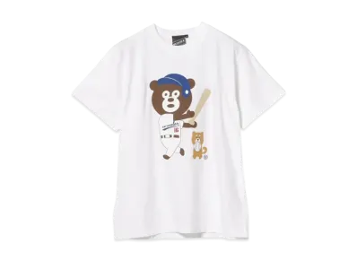 BEAMS Baseball Bear T-Shirt "White"