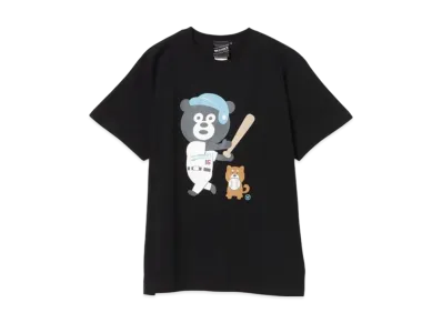 BEAMS Baseball Bear T-Shirt "Black"