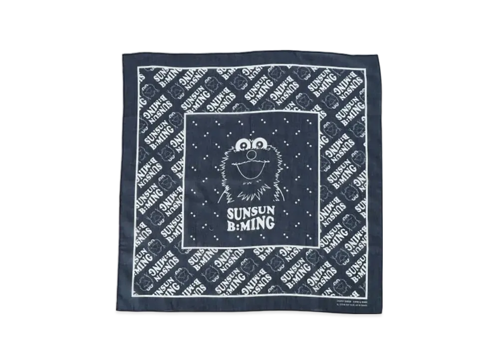 B:MING by BEAMS x PUPPET SUNSUN / Bandana "Navy"