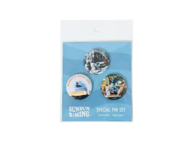 B:MING by BEAMS x PUPPET SUNSUN / Can Badge (3P) "BookStore"