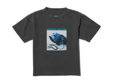 B:MING by BEAMS x PUPPET SUNSUN Kids / Fade Photo Print T-Shirt Music "InkBlack"