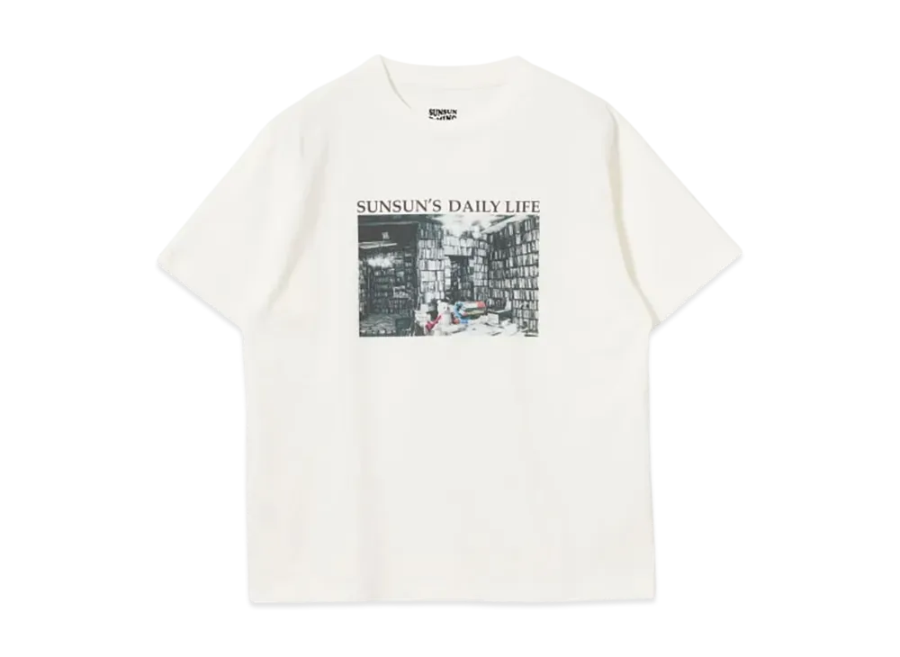 B:MING by BEAMS x PUPPET SUNSUN / Fade Photo Print T-Shirt Book "OffWhite"