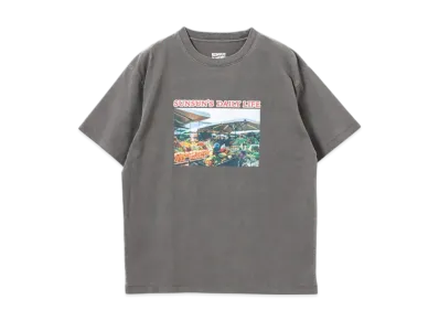 B:MING by BEAMS x PUPPET SUNSUN / Fade Photo Print T-Shirt Market "InkBlack"