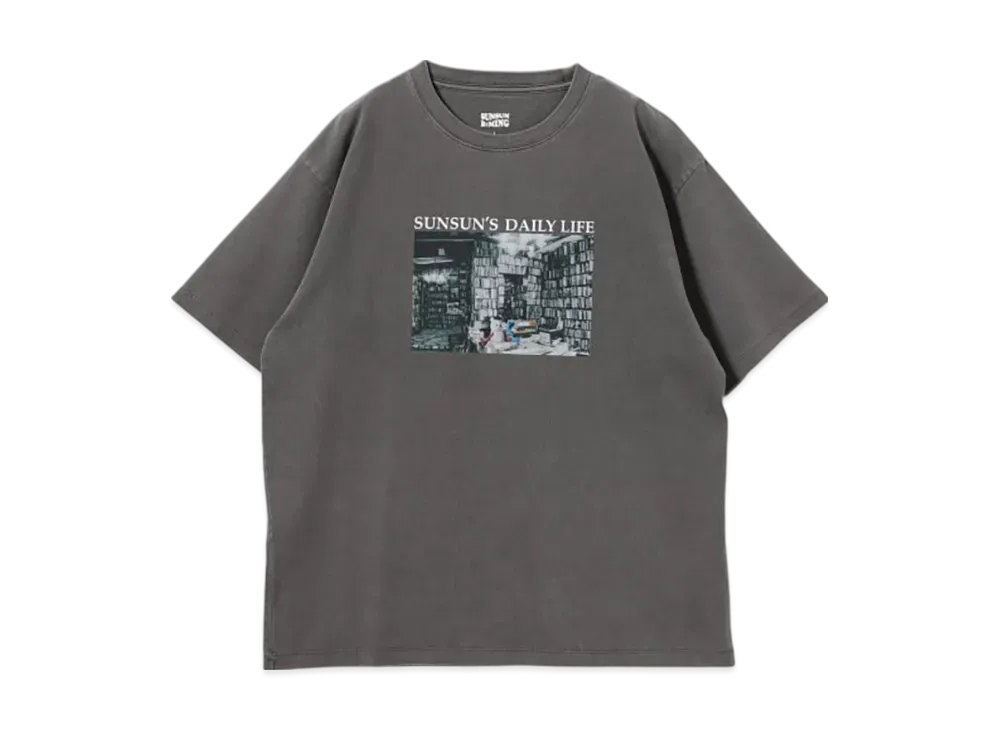 B:MING by BEAMS x PUPPET SUNSUN / Fade Photo Print T-Shirt Book "InkBlack"