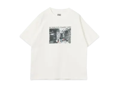 B:MING by BEAMS x PUPPET SUNSUN / Fade Photo Print T-Shirt Book "OffWhite"