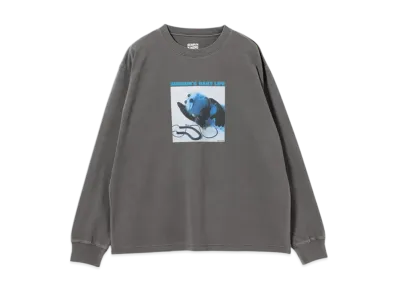 B:MING by BEAMS x PUPPET SUNSUN / Fade Photo Print Long Sleeve T-Shirt Music "InkBlack"