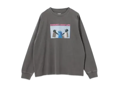 B:MING by BEAMS x PUPPET SUNSUN / Fade Photo Print Long Sleeve T-Shirt Shop "InkBlack"