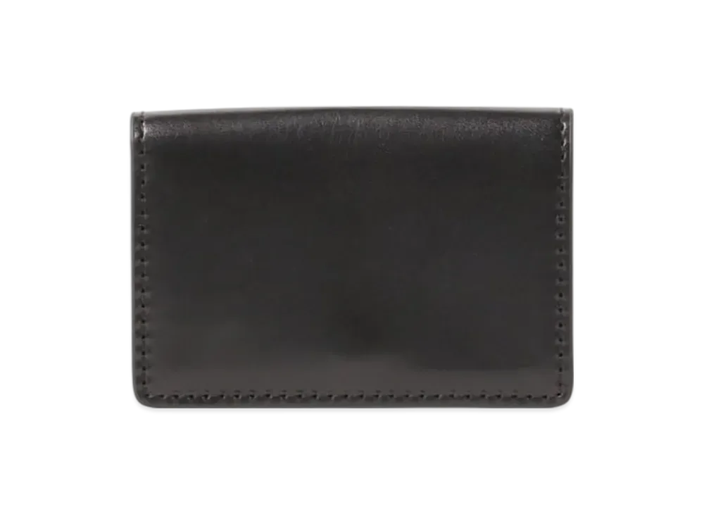 BEAMS Bi-Fold Leather Card Case "Black"