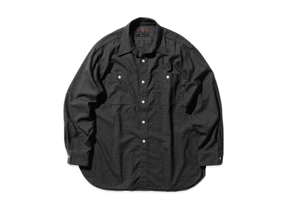 BEAMS Work Wool Plaid "Green"