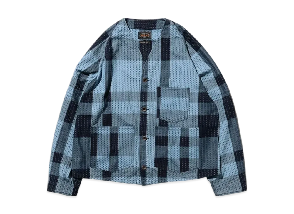BEAMS Engineer Jacket Indigo SASHIKO "Indigo"