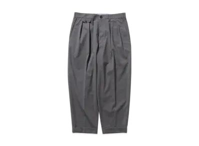 BEAMS 2 Pleats Wool Tropical "Gray"