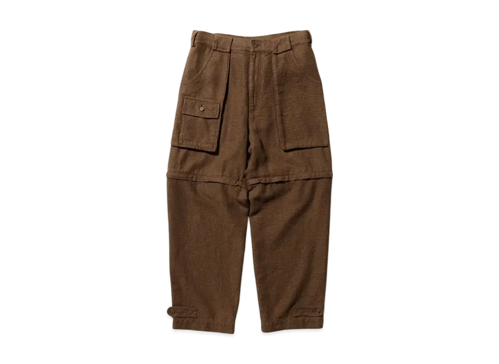 BEAMS Bush Pants 2 Cotton Linen "Brown"