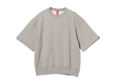 BEAMS JAPAN x LOOPWHEELER Short Sleeve Crew Neck Sweatshirt "Grey"