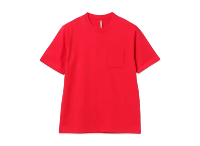 BEAMS JAPAN x LOOPWHEELER Pocket T-Shirt "Red"