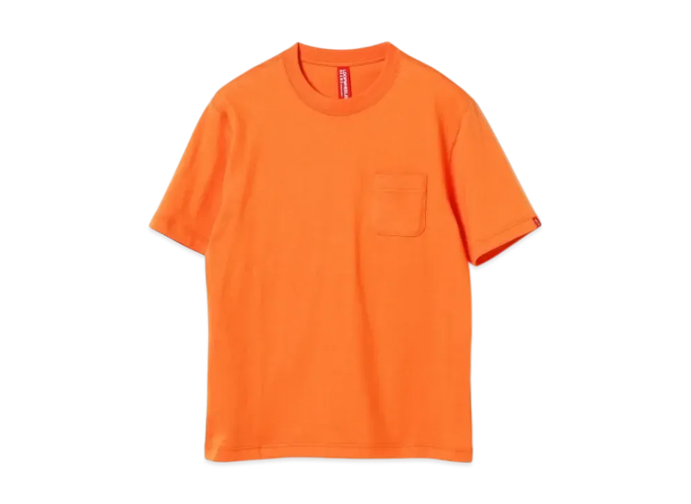 BEAMS JAPAN x LOOPWHEELER Pocket T-Shirt "Orange"