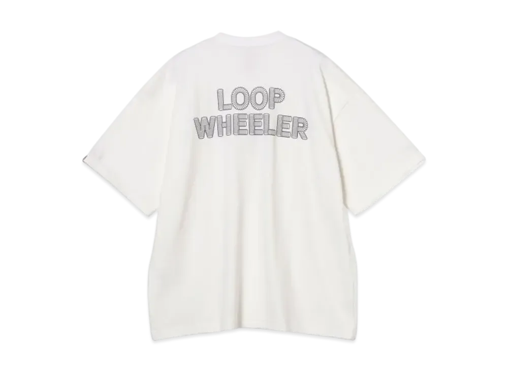 BEAMS JAPAN x LOOPWHEELER Loose Fit Print T-Shirt "White"