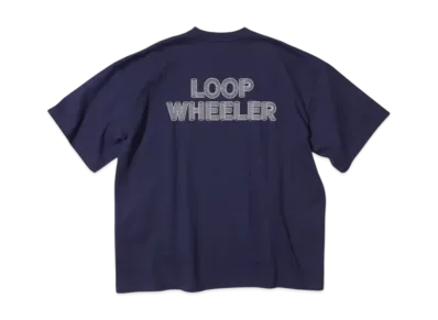 BEAMS JAPAN x LOOPWHEELER Loose Fit Print T-Shirt "Blue"