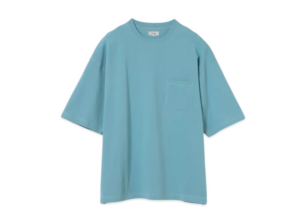 BEAMS Stitched Loose T-Shirt "Sax"