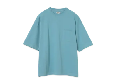 BEAMS Stitched Loose T-Shirt "Sax"