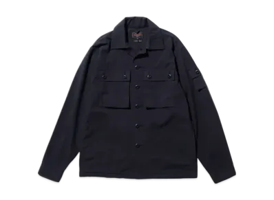 BEAMS MIL SHT-JAC Textured Ripstop "Navy"