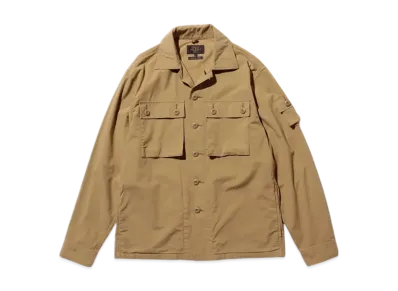 BEAMS MIL SHT-JAC Textured Ripstop "Khaki"