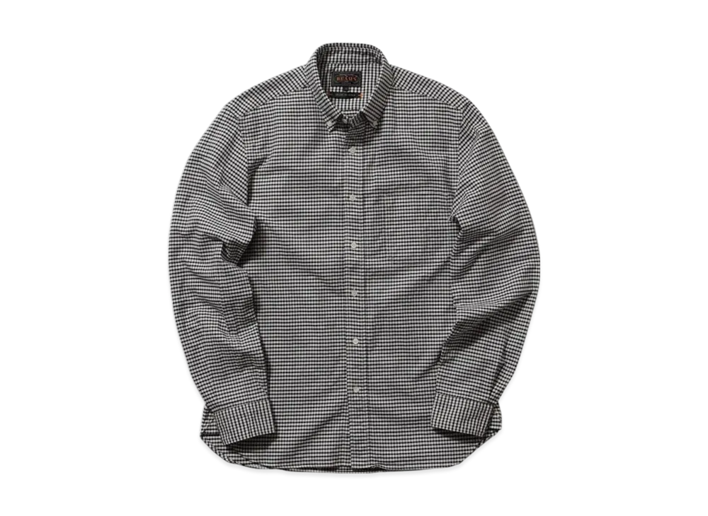 BEAMS B.D. Gingham Check Oxford "Black"