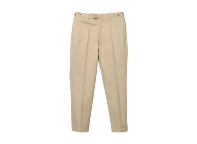 BEAMS IVY Trousers Ankle Cut 80/3 Twill "Beige"