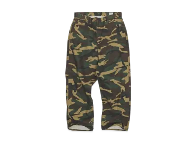 BEAMS x orSlow Exclusive Woodland Camo Super Dad's Pants "WoodlandCamo"