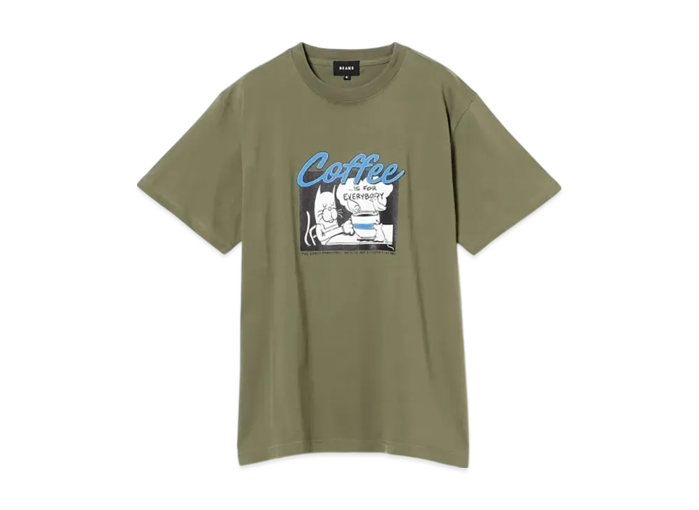 BEAMS Coffee Is For Everybody T-Shirt "Gray"
