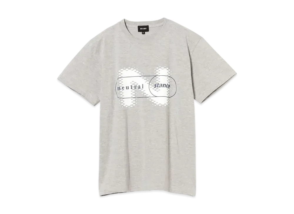 BEAMS Neutral Stance T-Shirt "MixGray"