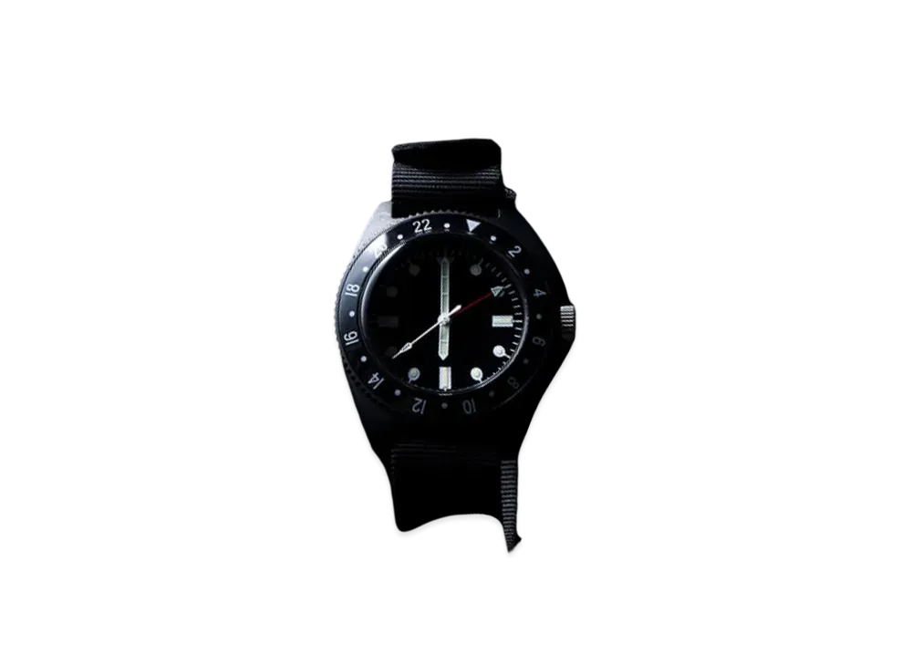 BEAMS MIL Travel Watch Type-P24 "Black"
