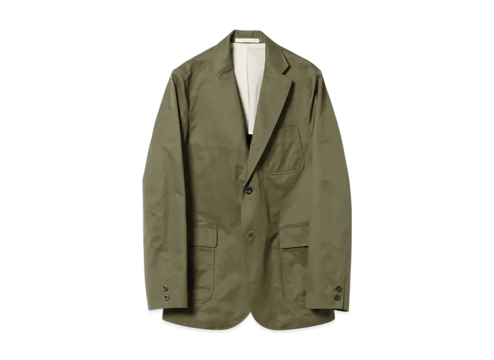 BEAMS 3B Jacket 80/3 Twill "Olive"