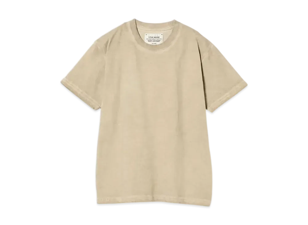 BEAMS FUTURE ARCHIVE Aging T-Shirt "FadeBeige"