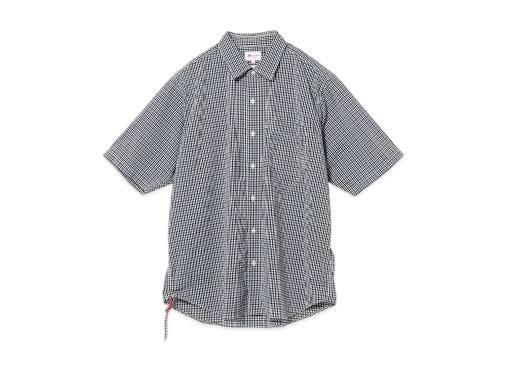 BEAMS Dotair Mesh Check Shirt "Blue"