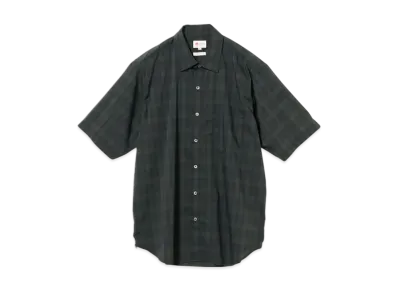 BEAMS Dotair Mesh Check Shirt "BlackWatch"