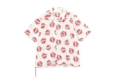 BEAMS Turukame Open Collar Shirt "Whtie"