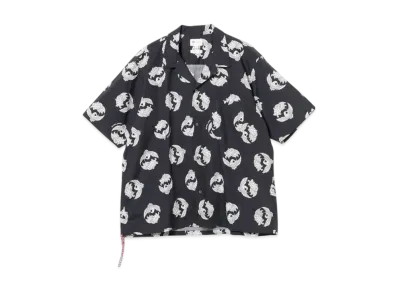 BEAMS Turukame Open Collar Shirt "Navy"