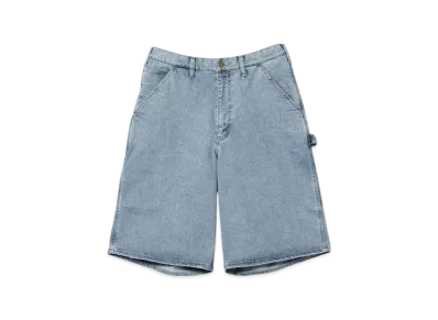 BEAMS Monster Stretch Denim Painter Shorts "IceWash"