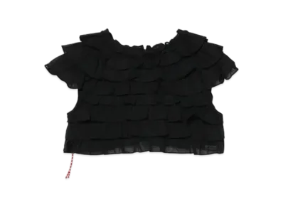 BEAMS Women Short Tiered Shirt "Black"