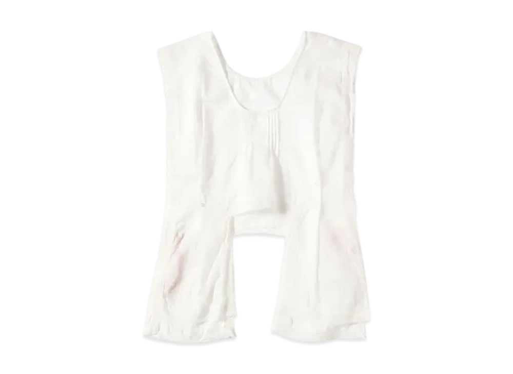 BEAMS Women Lace Bib Sleeveless "White"