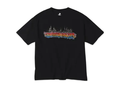 BEAMS Sha / Letter T-Shirt "Navy"