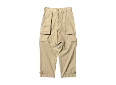 BEAMS Bush Pants ll CO/NY Garment Dye "Beige"