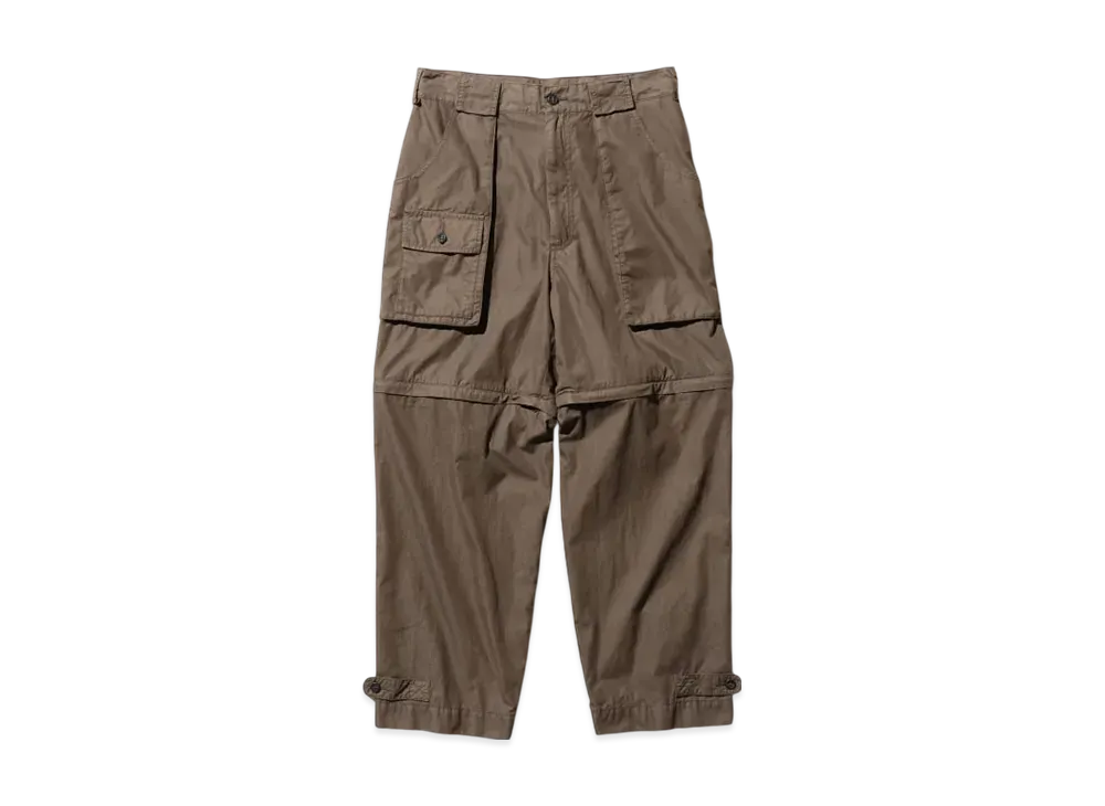 BEAMS Bush Pants ll CO/NY Garment Dye "ChacoalGray"