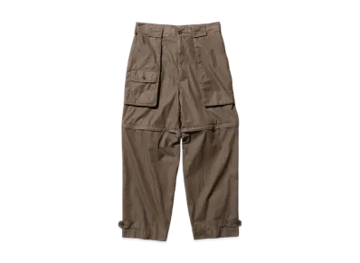BEAMS Bush Pants ll CO/NY Garment Dye "ChacoalGray"