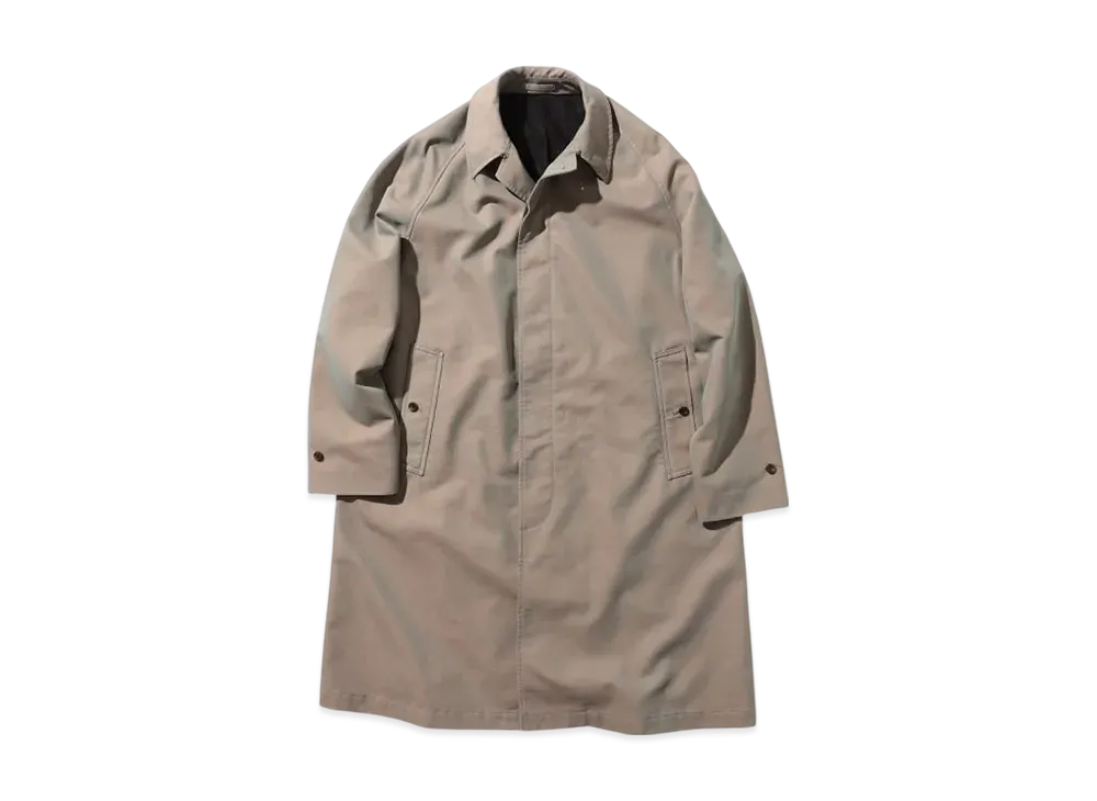 BEAMS Balmacaan Coat T/C Gabardine "Olive"