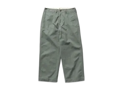 BEAMS MIL Trousers Herringbone "Sage"