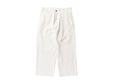 BEAMS MIL Trousers Herringbone "White"