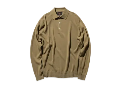 BEAMS Knit Polo 12G "Mocha"