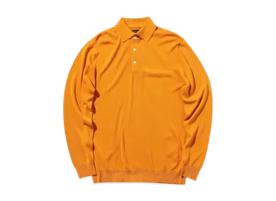 BEAMS Knit Polo 12G "Orange"