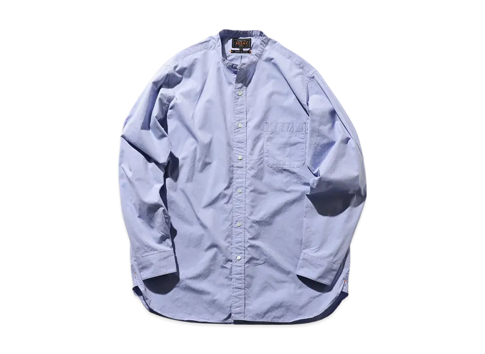 BEAMS Band Collar 120/3 Broad Classic Fit "Sax"